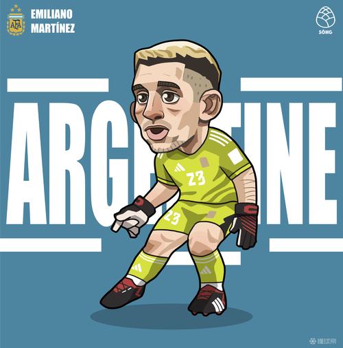 阿根廷足球卡通头像